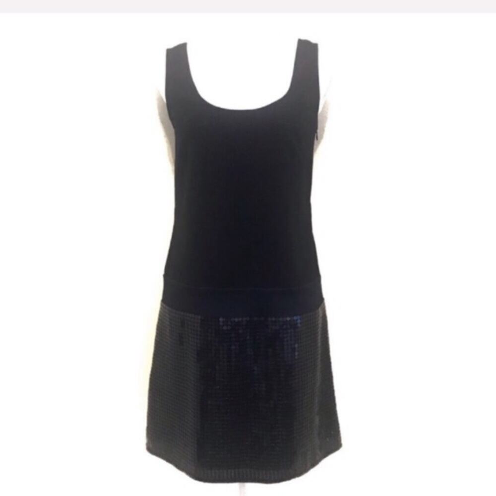 Loft Size 2 Sleeveless Black Dress with Sequins